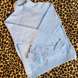 ••SOLD•• Jeanne Pierre Baby Blue Turtleneck Sweater